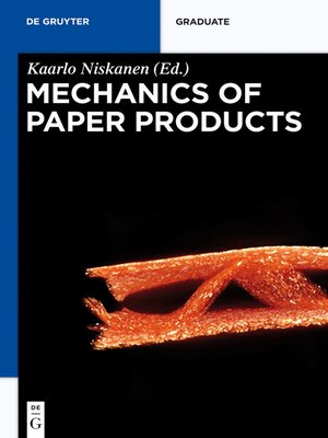 cover image of Mechanics of Paper Products